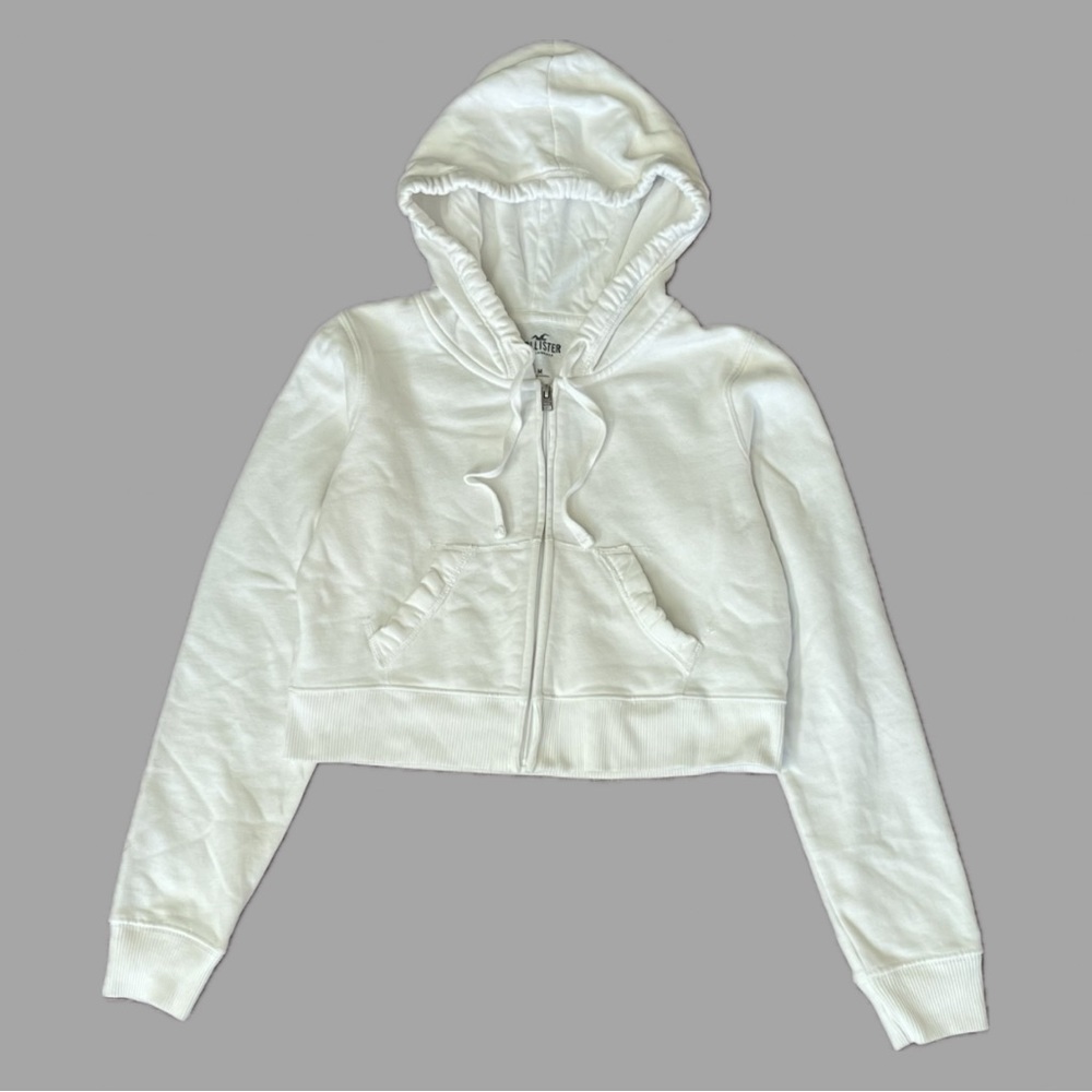 HOLLISTER Cropped Zip Up Hoodie